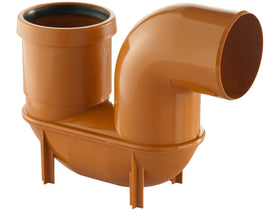 110MM U/G LOW LEVEL P TRAP Orange Henshaws Roofing & Building