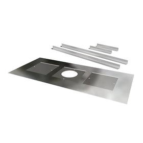 Closure Plate with Centre Hole and Brackets 400 x 1000mm