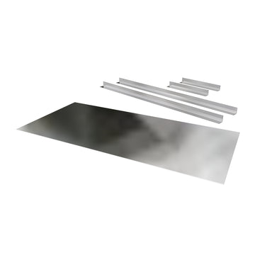 Closure Plate Plain with Brackets 400 x 1000mm