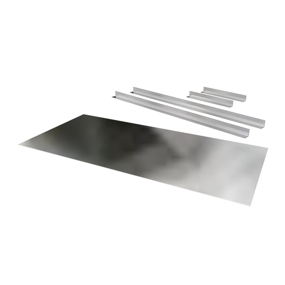 Closure Plate Plain with Brackets 400 x 1000mm