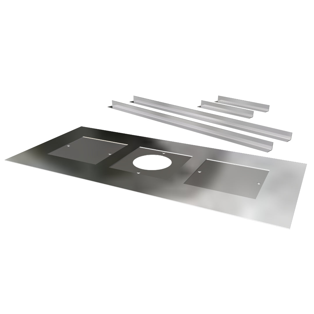 Closure Plate with Centre Hole and Brackets 600 x 1250mm
