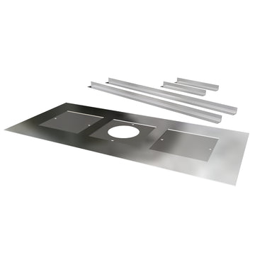 Closure Plate with Centre Hole and Brackets 600 x 1250mm