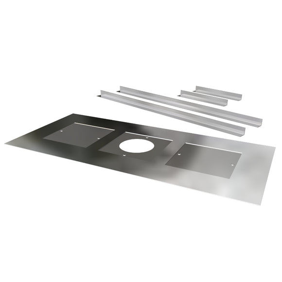 Closure Plate with Centre Hole and Brackets 600 x 1250mm