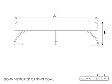 C-Cap Ventilated Capping Cowl 350mm - 0