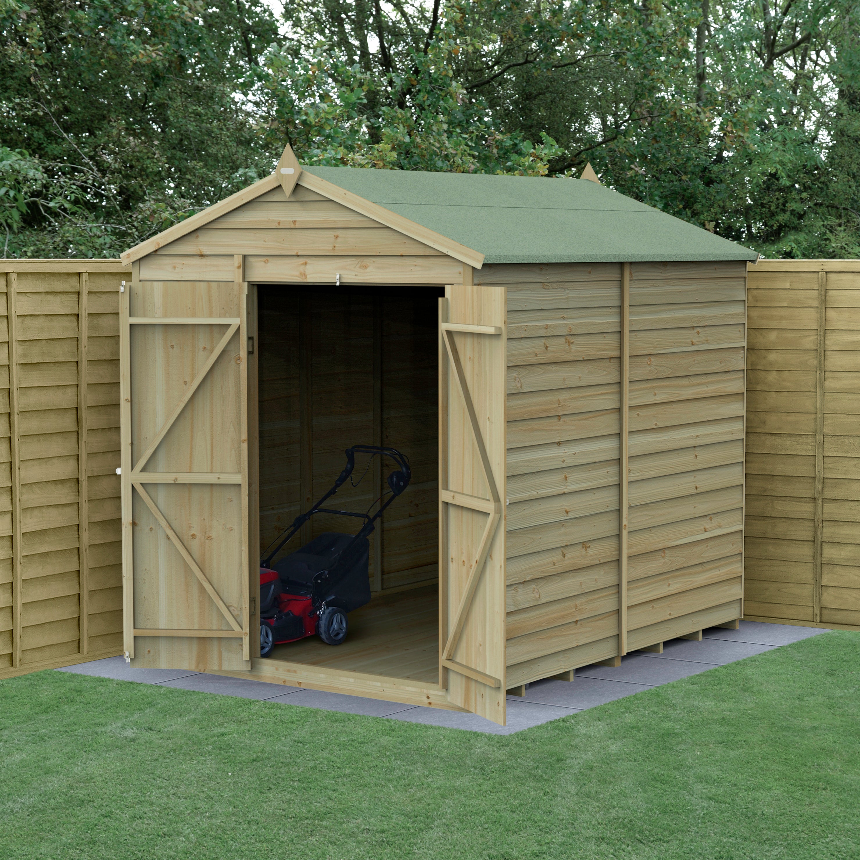 4LIFE Apex Shed 6x8 - Double Door - No Window (Delivery Only
