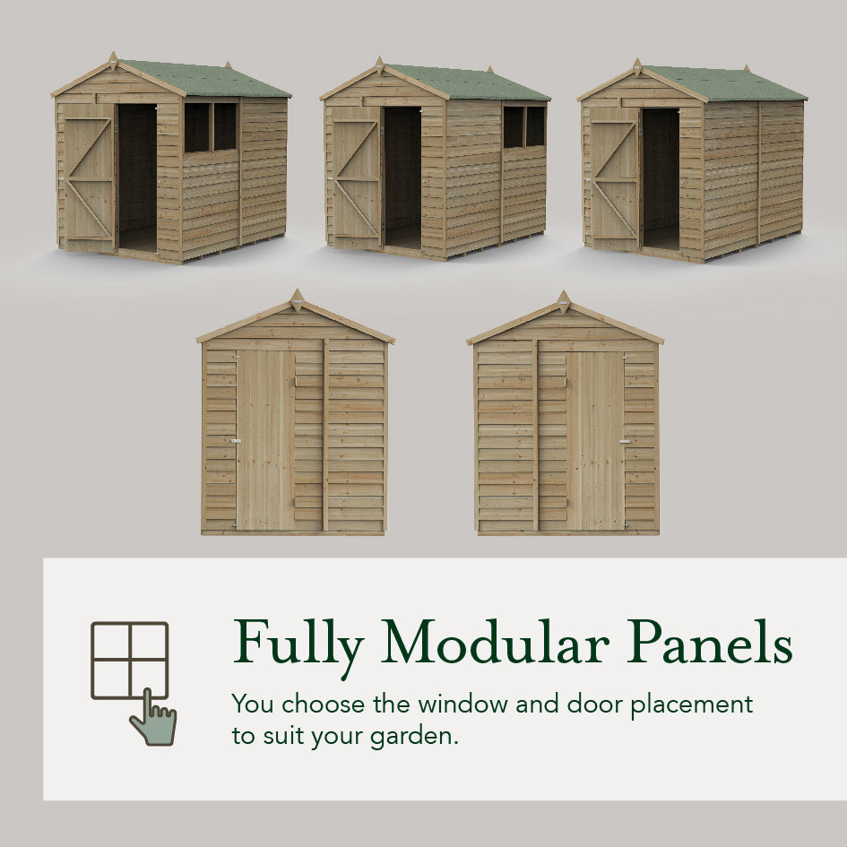 4LIFE Apex Shed 6x8 - Double Door - No Window (Delivery Only)