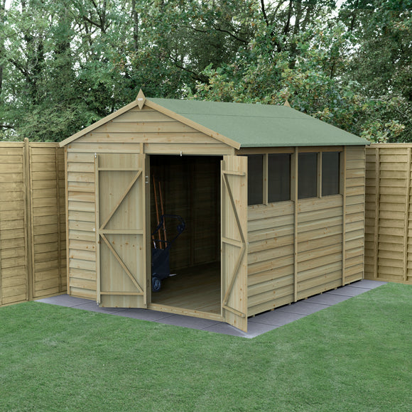 4LIFE Apex Shed 8x10 - Double Door - 4 Window (Delivery Only)