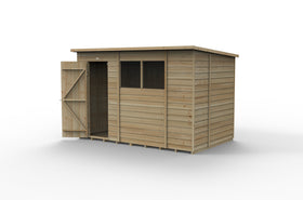 4LIFE Pent Shed 10x6 - Single Door - 2 Windows (Delivery Only) - 0