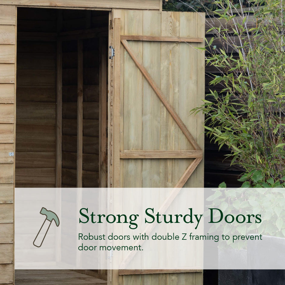 4LIFE Pent Shed 6x3 - Single Door - No Windows (Delivery Only)