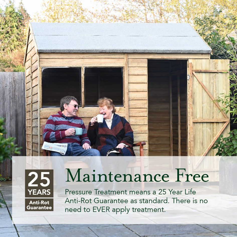 4LIFE Pent Shed 6x3 - Single Door - No Windows (Delivery Only)