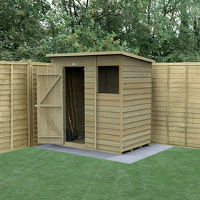 4LIFE Pent Shed 6x4 - Single Door - 1 Window (Delivery Only)