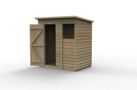 4LIFE Pent Shed 6x4 - Single Door - 1 Window (Delivery Only) - 0