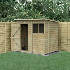 4LIFE Pent Shed 7x5 - Single Door - 2 Windows (Delivery Only)