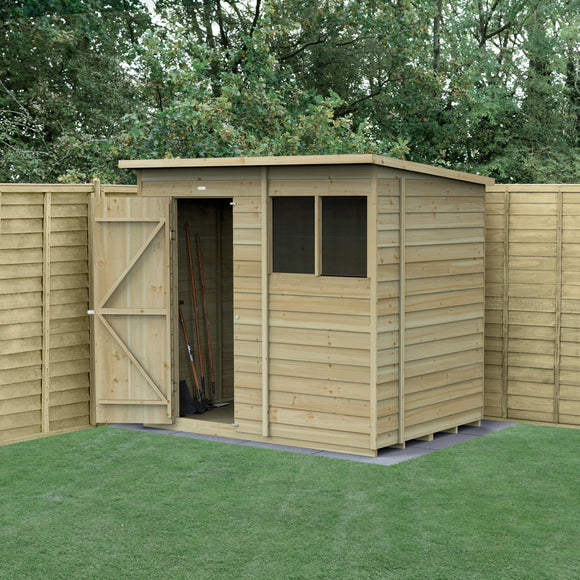 4LIFE Pent Shed 7x5 - Single Door - 2 Windows (Delivery Only)