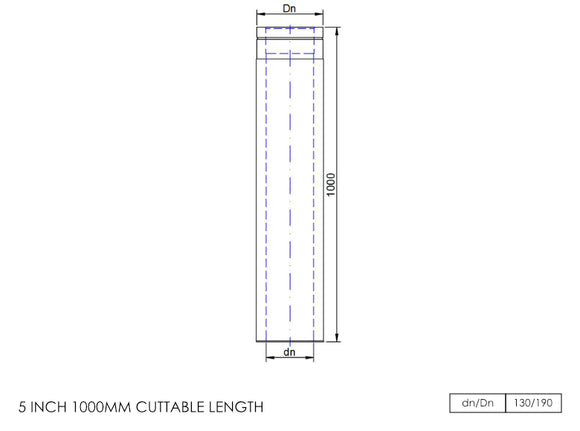 DTW 1000mm Cuttable Length with Fusion Locking Band 5 Inch MB