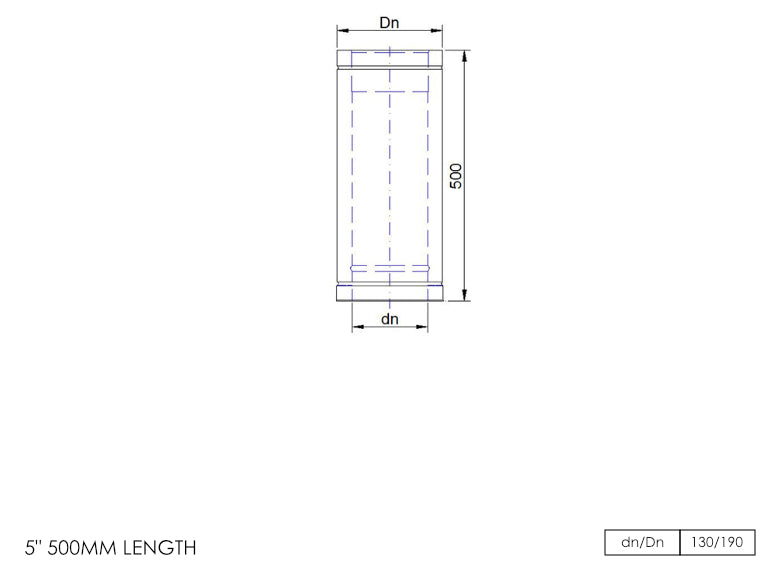 DTW 500mm Straight Length 5 Inch MB - 0