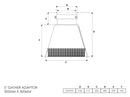 Gather Adapter 300mm x 300mm 5 Inch-2