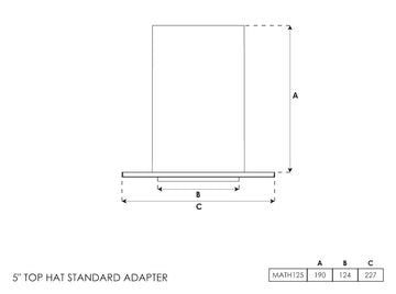 Top Hat Adapter 5 Inch - 0