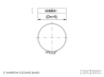 DTW Locking Band 5 Inch SS - 0