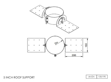 DTW Roof Support 5 Inch SS - 0