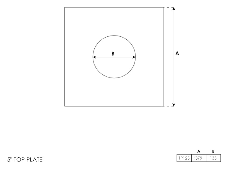 Top Plate 5 Inch - 0