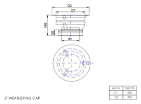 DTW Weathering Cap 5 Inch MB - 0