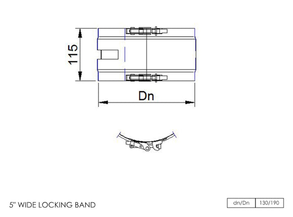 DTW Wide Locking Band 5 Inch MB