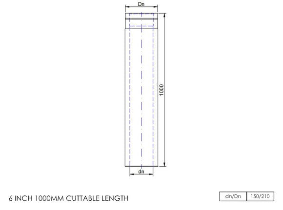 DTW 1000mm Cuttable Length with Fusion Locking Band 6 Inch MB