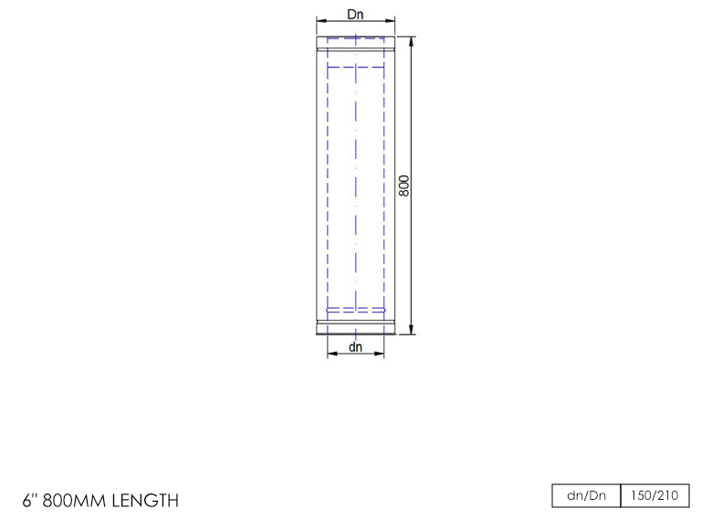 DTW 800mm Straight Length 6 Inch MB - 0