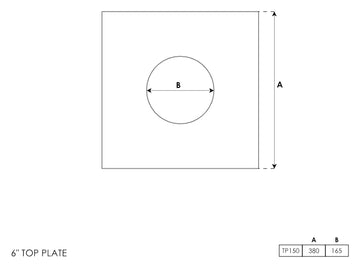 Top Plate 6 Inch - 0