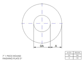 DTW 1 Part 0 Degree Oval Finishing Plate 7 Inch SS - 0