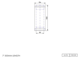 DTW 500mm Straight Length 7 Inch MB - 0