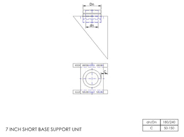 DTW Short Base Support Unit 7 Inch SS - 0