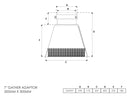Gather Adapter 300mm x 300mm 7 Inch-2