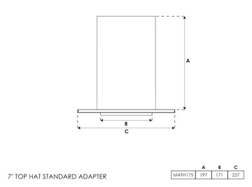 Top Hat Adapter 7 Inch - 0
