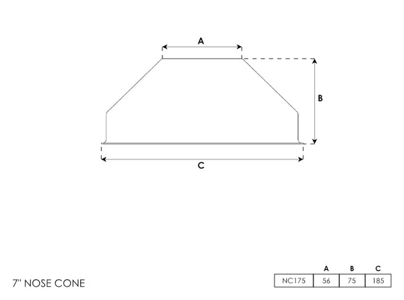 Nose Cone 7 Inch