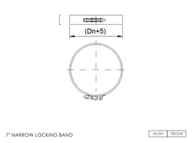 DTW Locking Band 7 Inch SS - 0