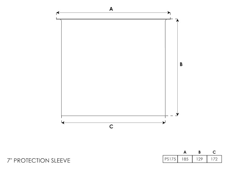Protection Insert Sleeve 7 Inch - 0