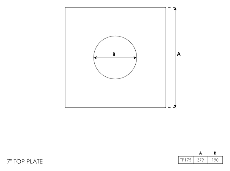 Top Plate 7 Inch - 0
