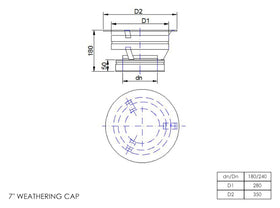 DTW Weathering Cap 7 Inch SS - 0