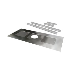 Closure Plate with Centre Hole and Brackets 400 x 800mm
