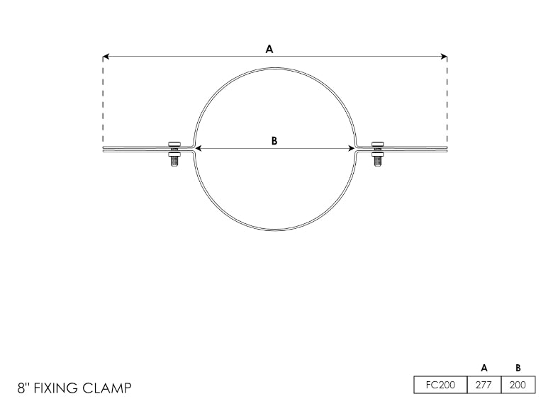 Fixing Clamp 8 Inch - 0