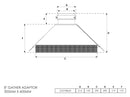 Gather Adapter 300mm x 600mm 8 Inch-2