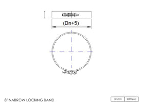 DTW Locking Band 8 Inch MB - 0