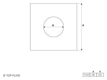 Top Plate 8 Inch - 0