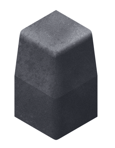 PLASMOR PLASKERB LARGE KERB 90° EXTERNAL CORNER - CHARCOAL