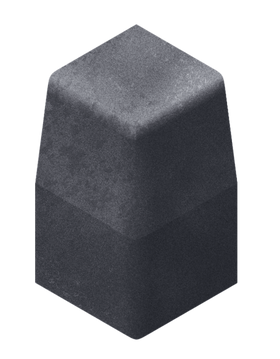 PLASMOR PLASKERB LARGE KERB 90° EXTERNAL CORNER - CHARCOAL