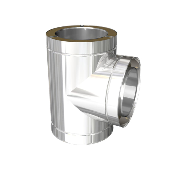 DTW 90 Degree Tee 6 Inch SS