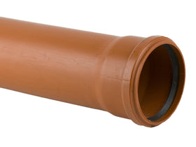 110MM U/G SINGLE SOCKET PIPE 6M Henshaws Roofing & Building
