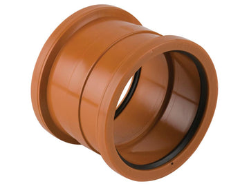 110MM U/G DOUBLE SOCKET PVC COUPLER Henshaws Roofing & Building